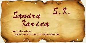 Sandra Korica vizit kartica